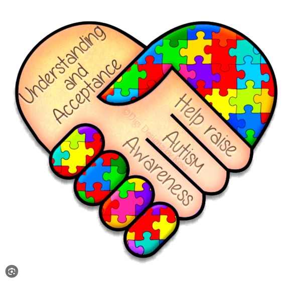 Autism Awareness OOAK Upcycled BDG Blue Flannel Shirt Sz L Boutique - Picture 4 of 4